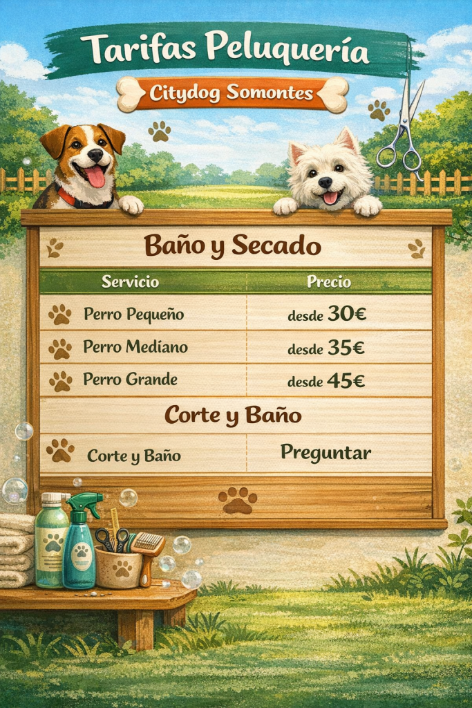 peluqueria canina en somontes